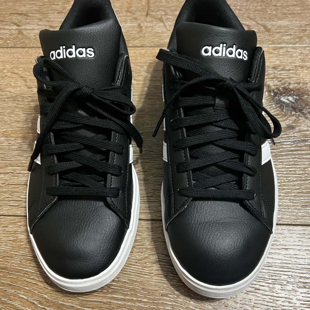 Men’s Adidas Black and White Sneakers